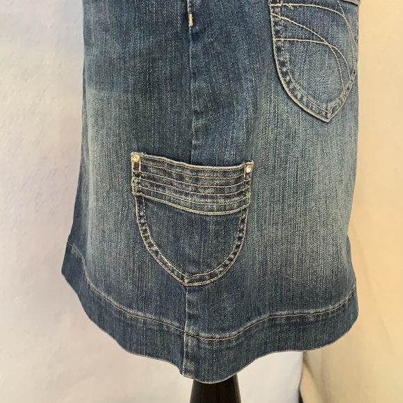 NOIR Denim Bling Mini Skirt - Picture 10 of 12